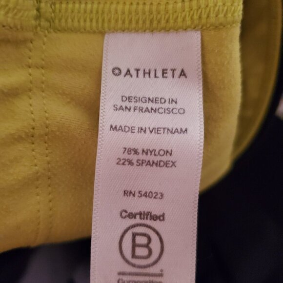 Athleta Asym Colorblock Tights Plush Supersonic S - Picture 5 of 7